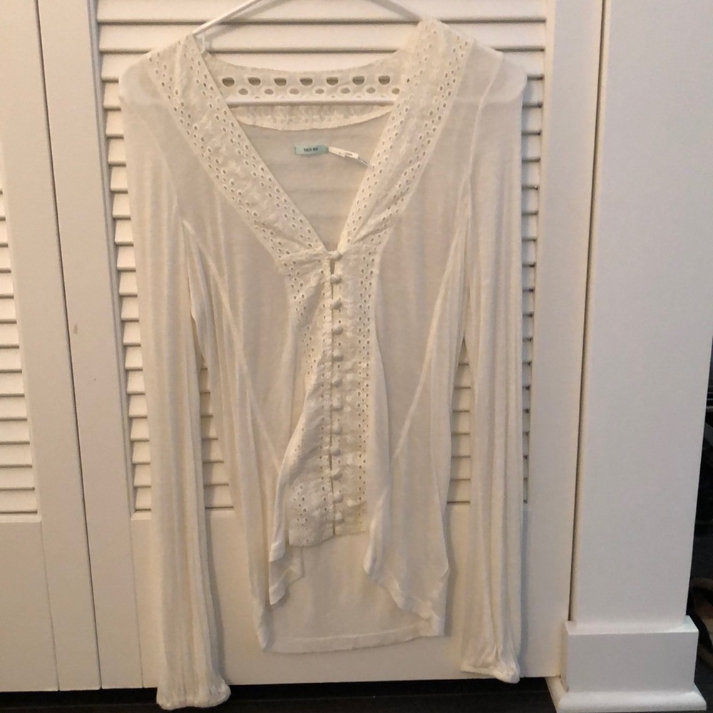 White linen button up